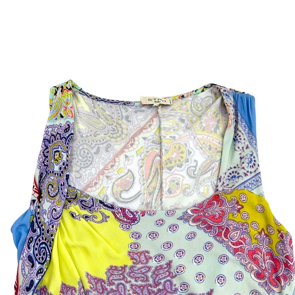 Etro Multicolor Mixed Print Shift Dress, Size Small* (Please see below) - Picture 6 of 16